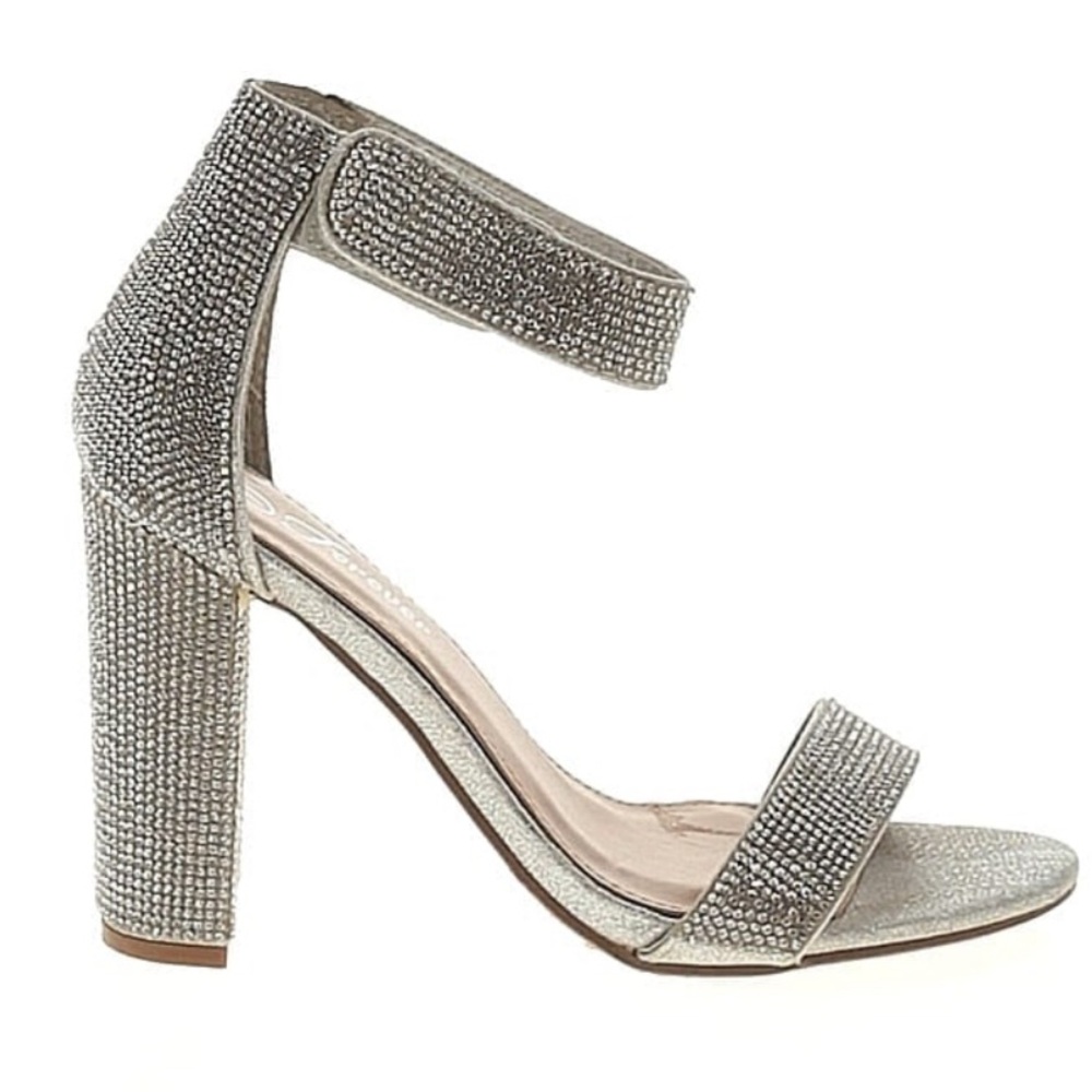 Elegant Silver Women's Heels